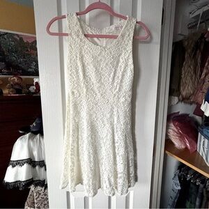 White Lace Dress - Small